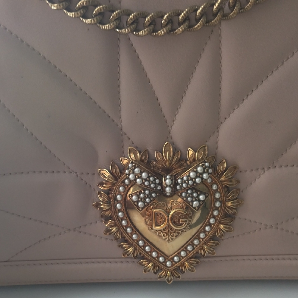 Dolce & Gabbana Blush Quilted Shoulder Bag